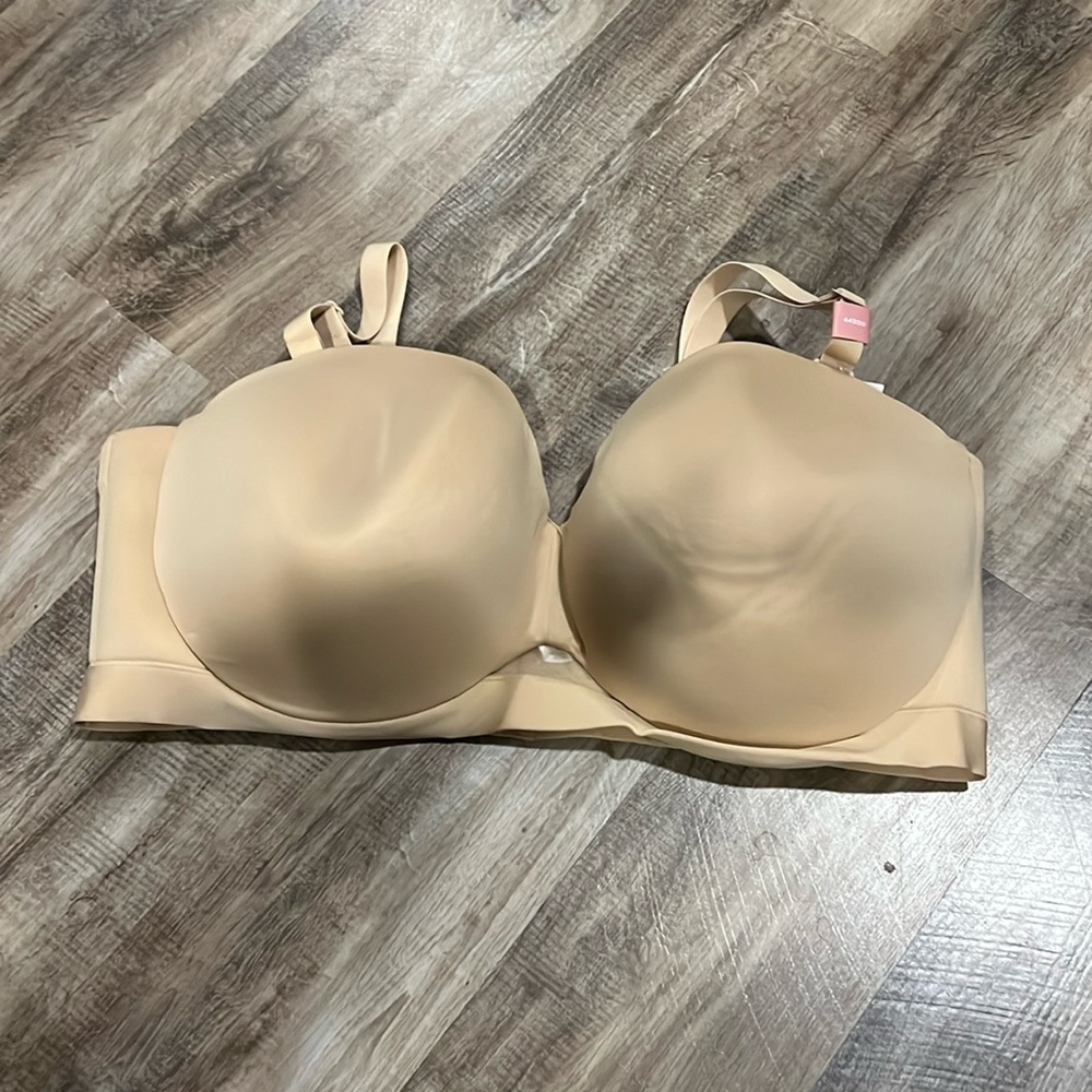 NWT CACIQUE lightly lined multi-way strapless 44DDD bra